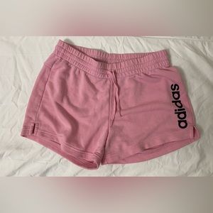 Adidas pink workout shorts